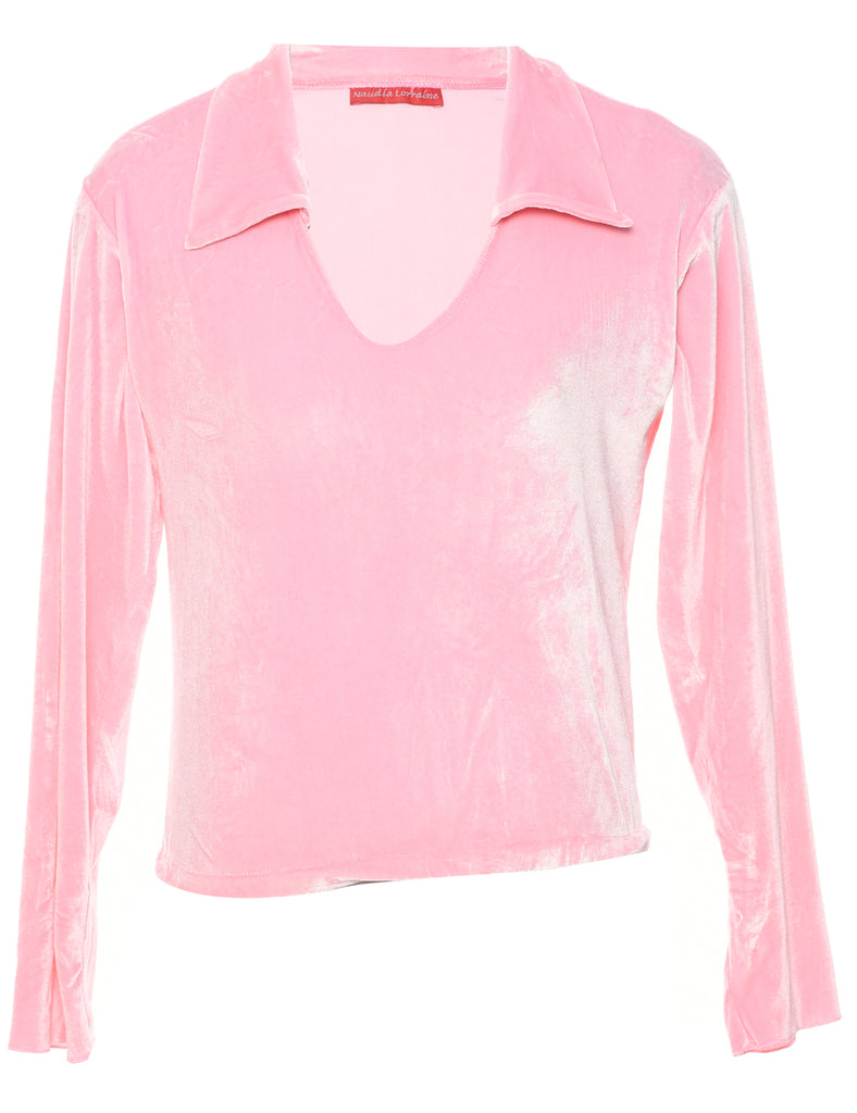 Velvet Fabric Top - M