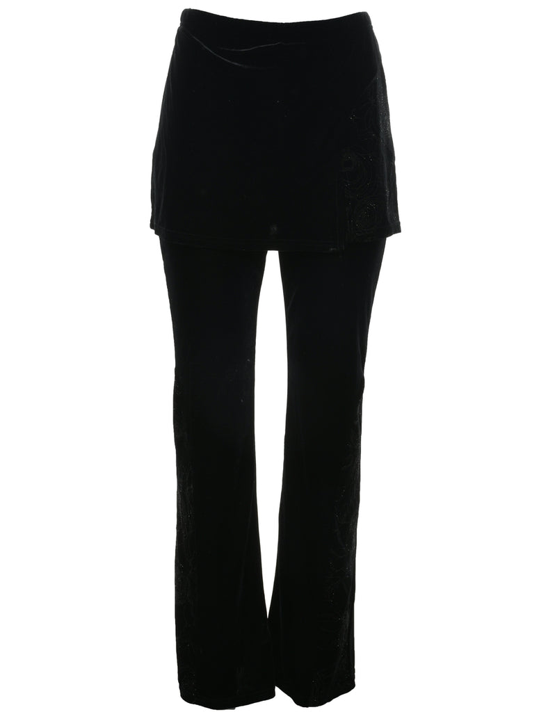 Velvet Fabric Trousers - W24 L30
