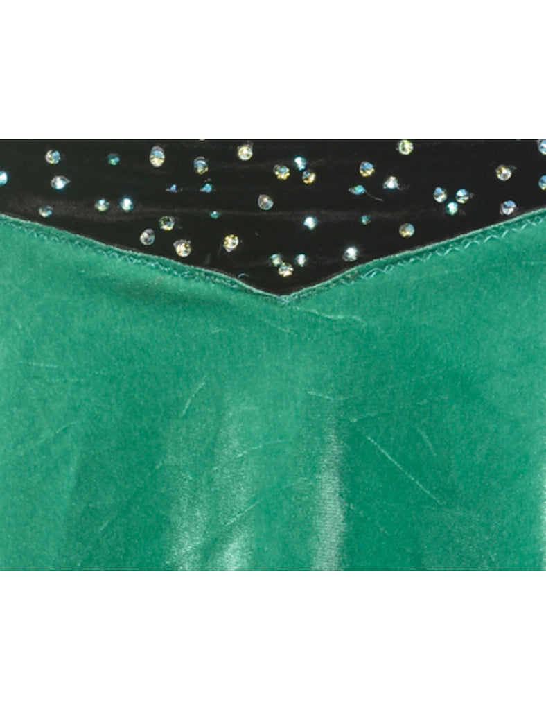 Velvet Flared Skirt - S
