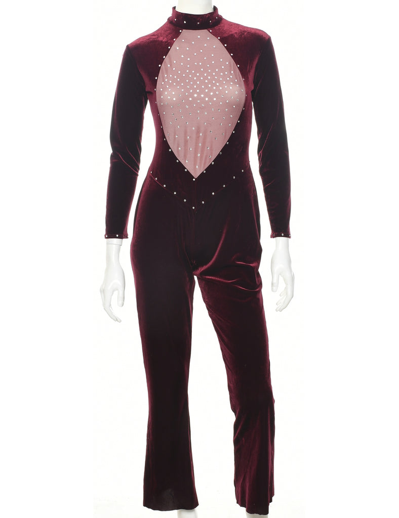 Velvet Jumpsuit - S