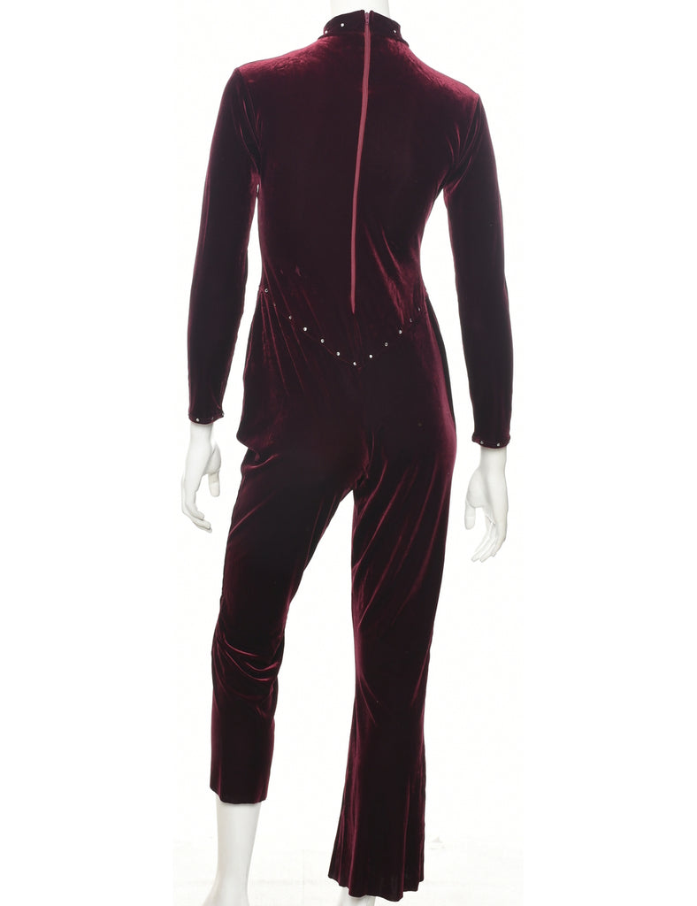 Velvet Jumpsuit - S