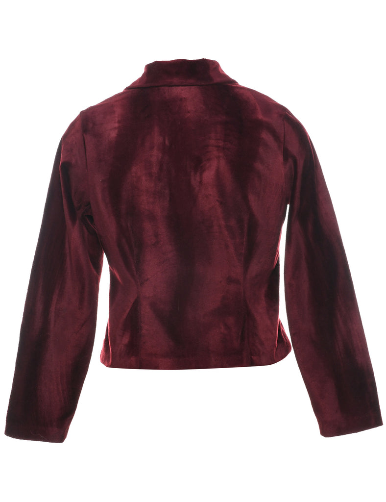 Velvet Maroon Jacket - M