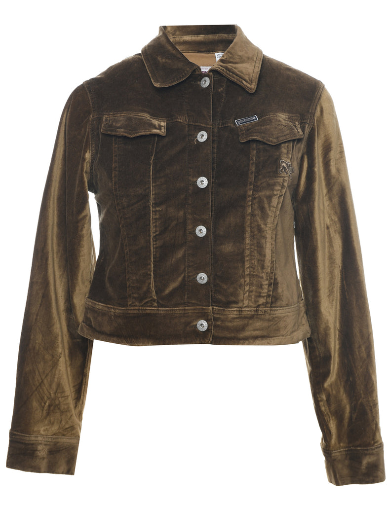 Velvet Olive Green Jacket - M