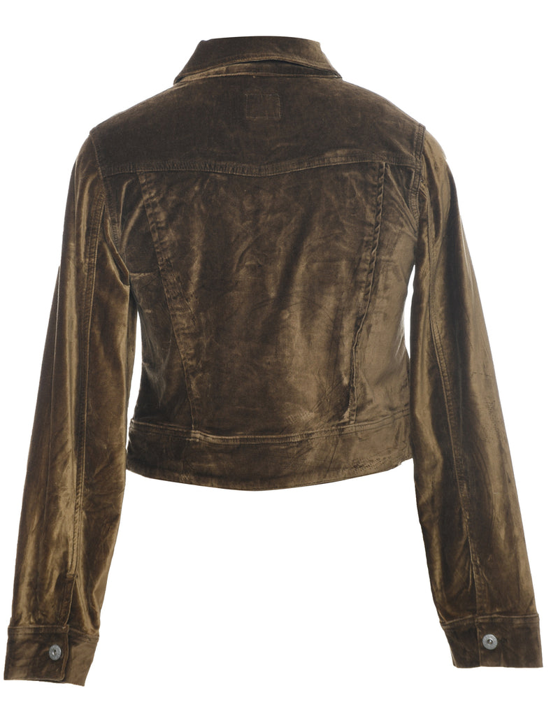 Velvet Olive Green Jacket - M