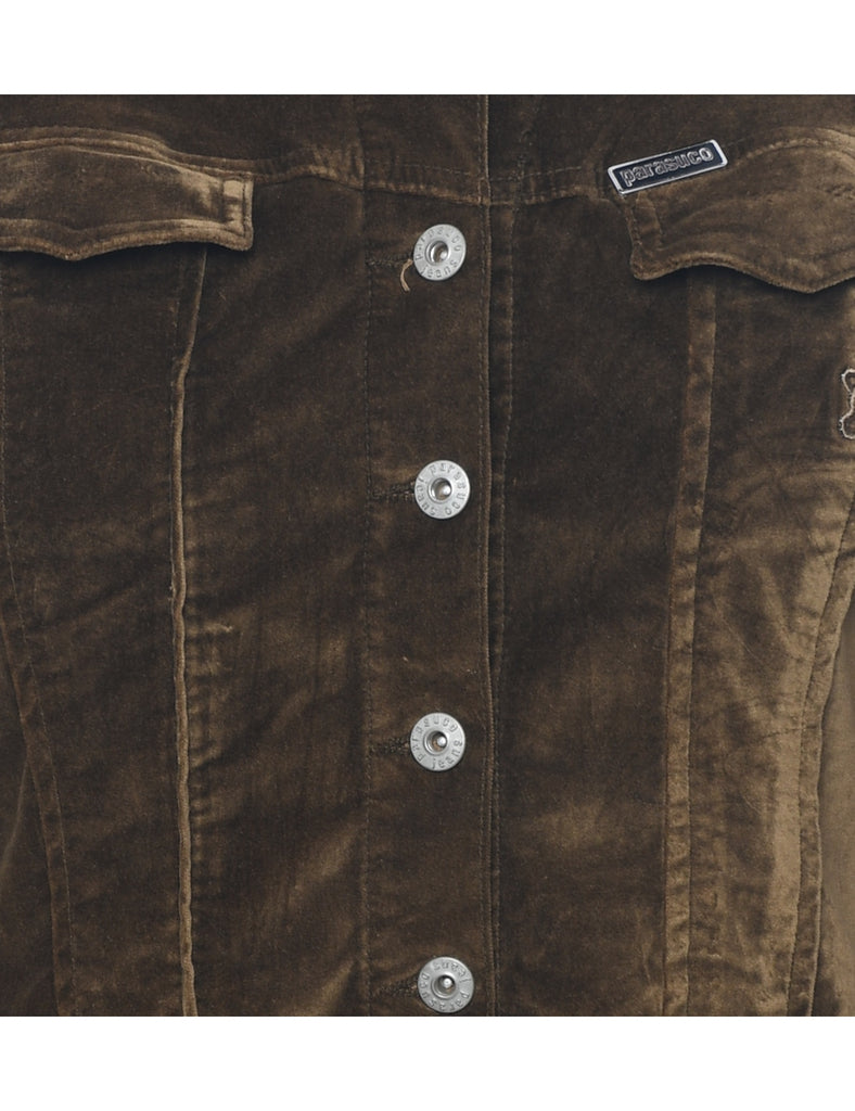 Velvet Olive Green Jacket - M