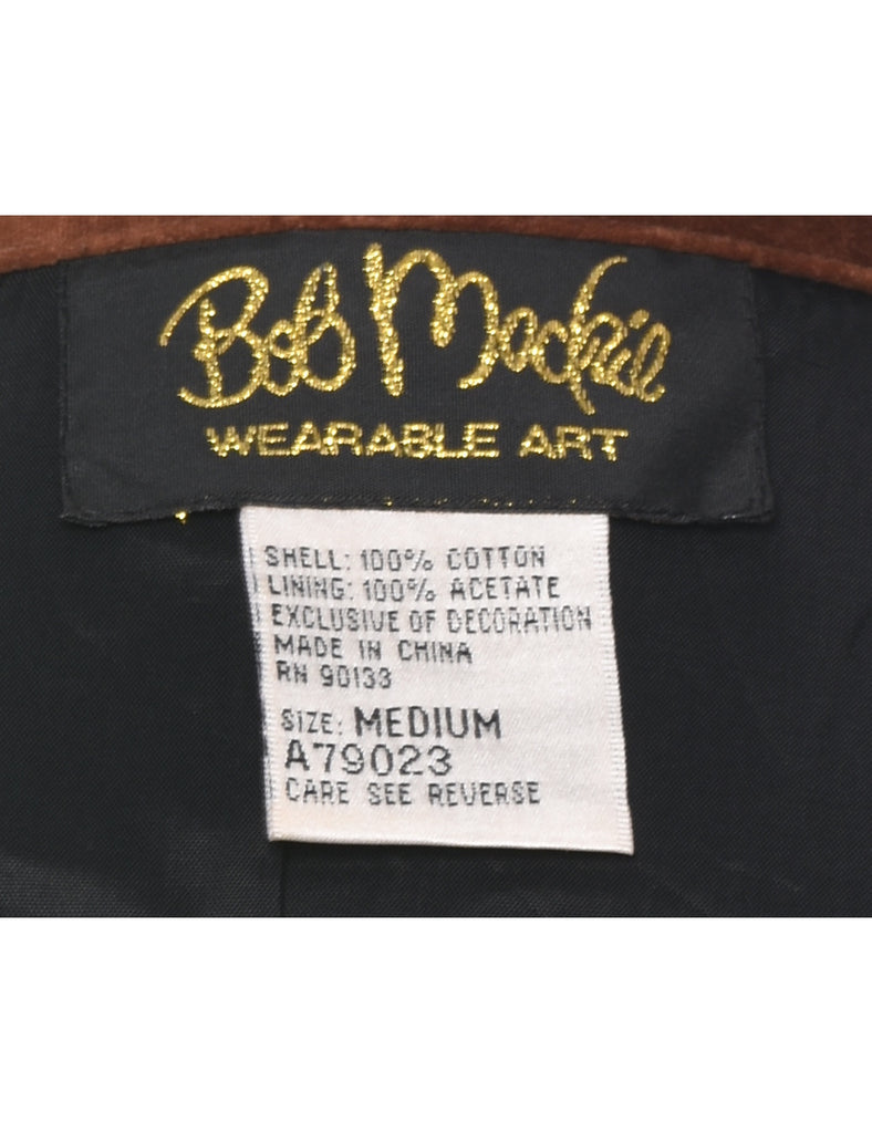 Velvet Owl Embroiderd Jacket - M