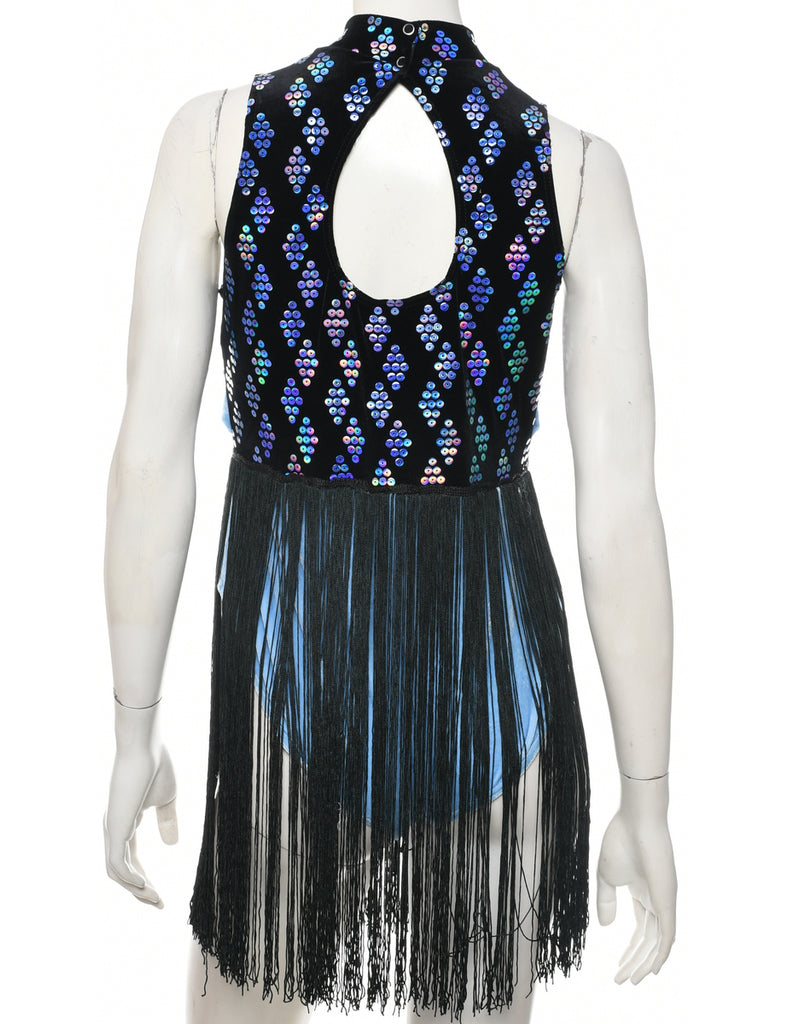 Velvet Showgirl Outfit - XS