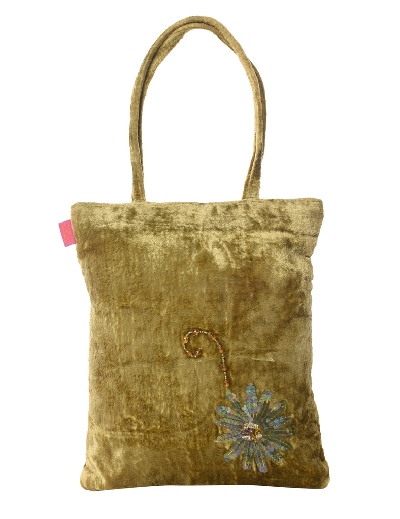 Velvet Tote Bag - S