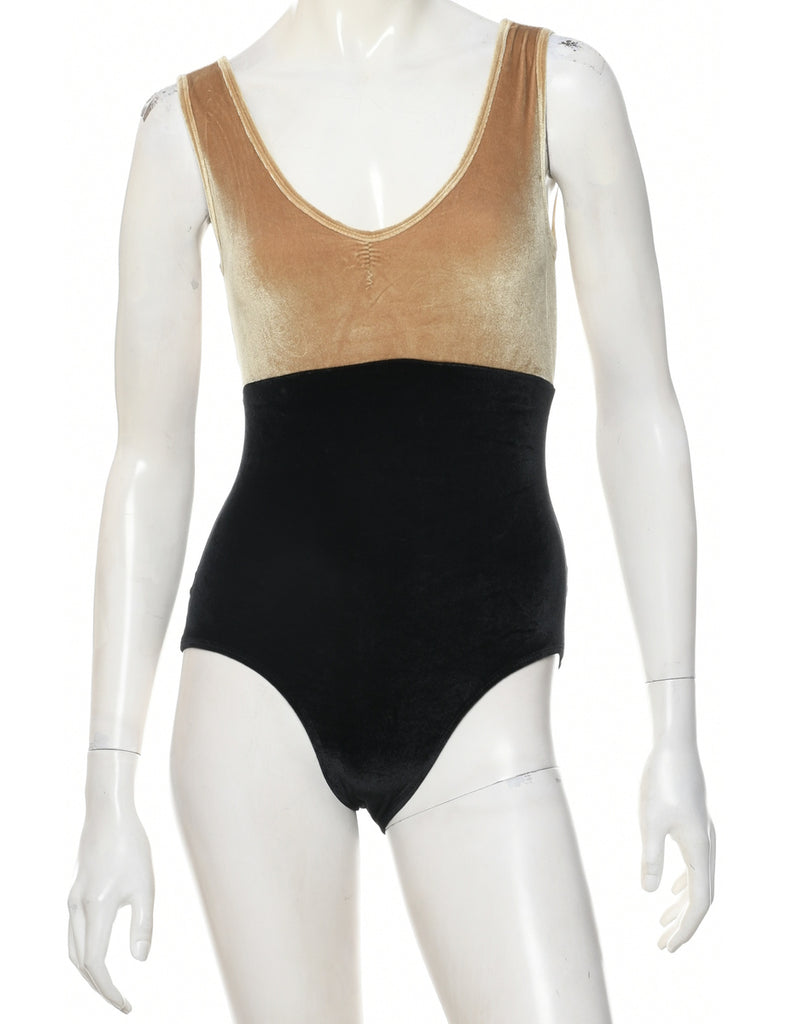 Velvet Two Tone Showgirl Outfit - XS
