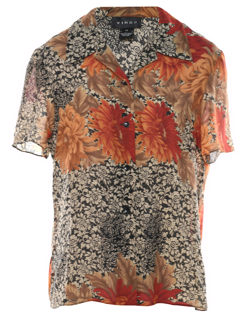 Virgo Floral Blouse - L