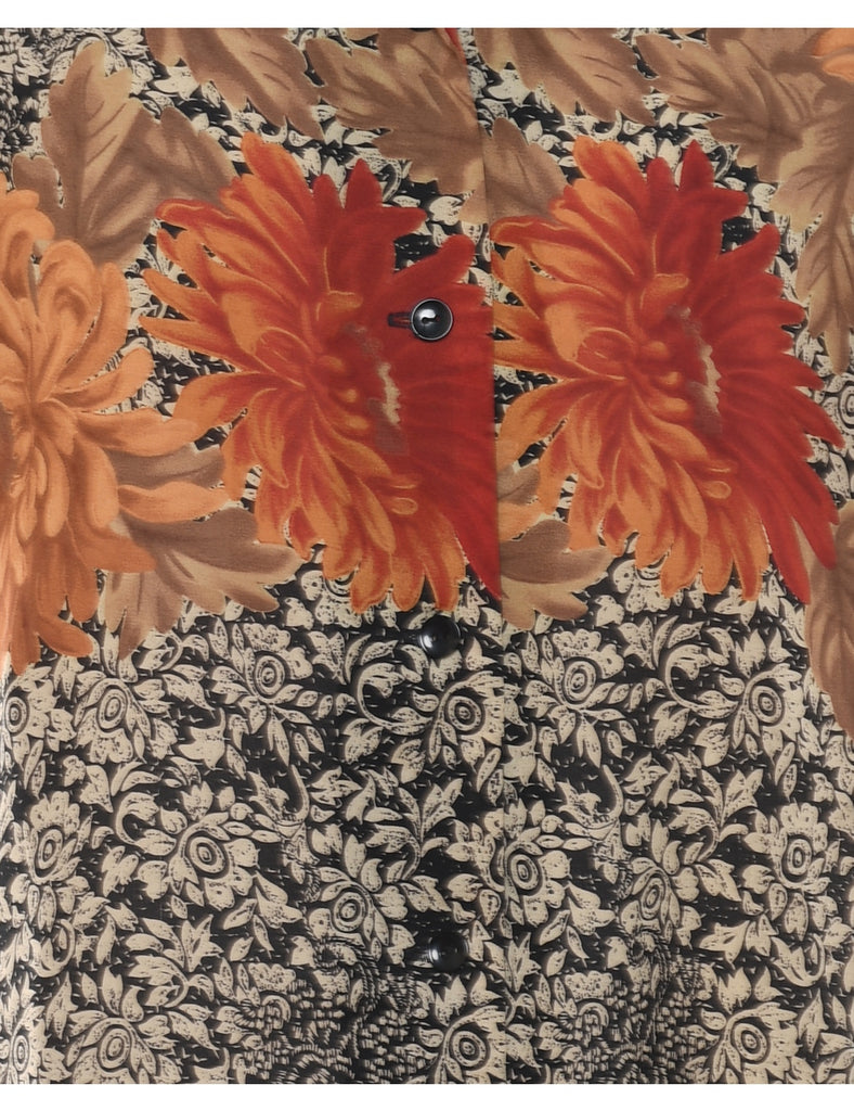 Virgo Floral Blouse - L