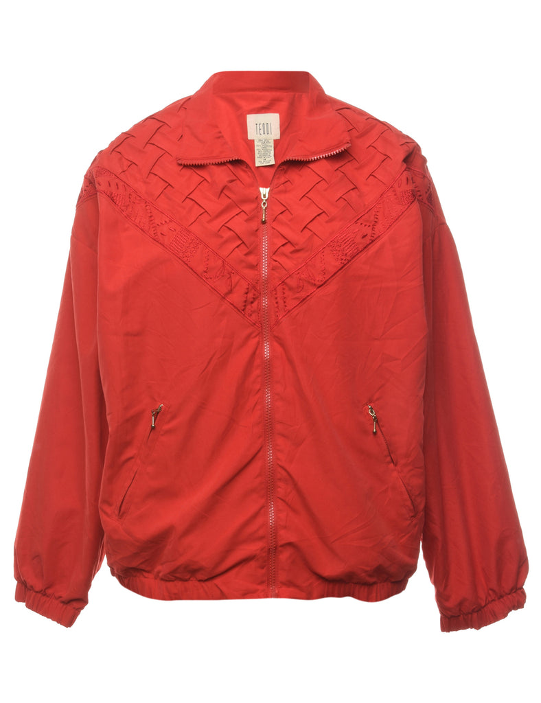 Weave Front Red Jacket - M
