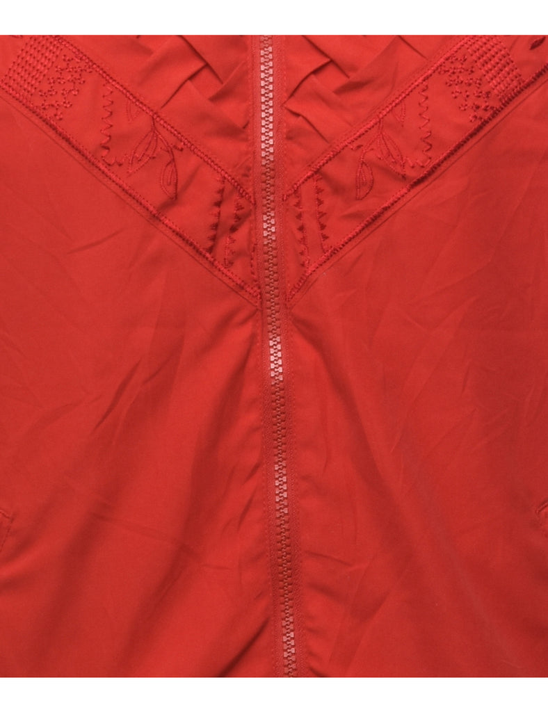 Weave Front Red Jacket - M