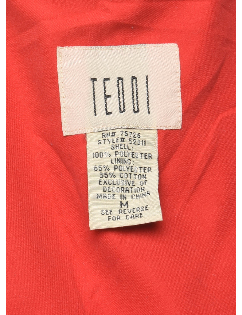 Weave Front Red Jacket - M