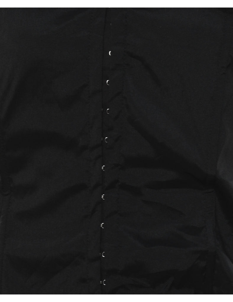 White & Black Corset Blouse - M