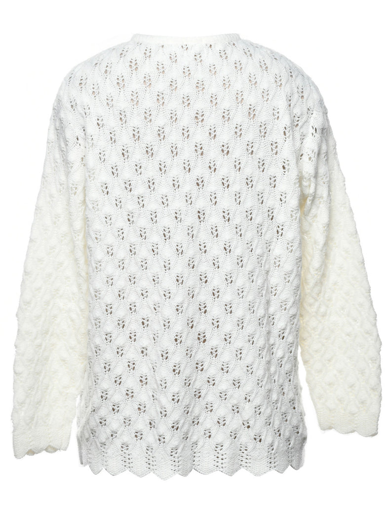 White Cardigan - L