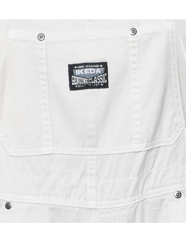 White Classic Dungarees - W33 L30