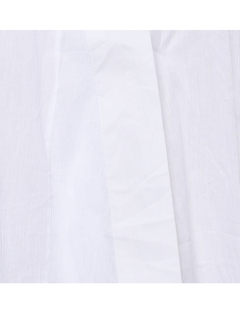 White Cropped Kimono - L