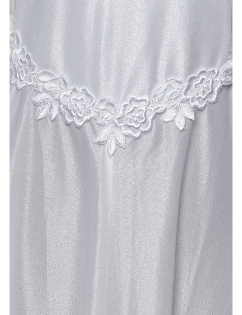 White Evening Dress - M