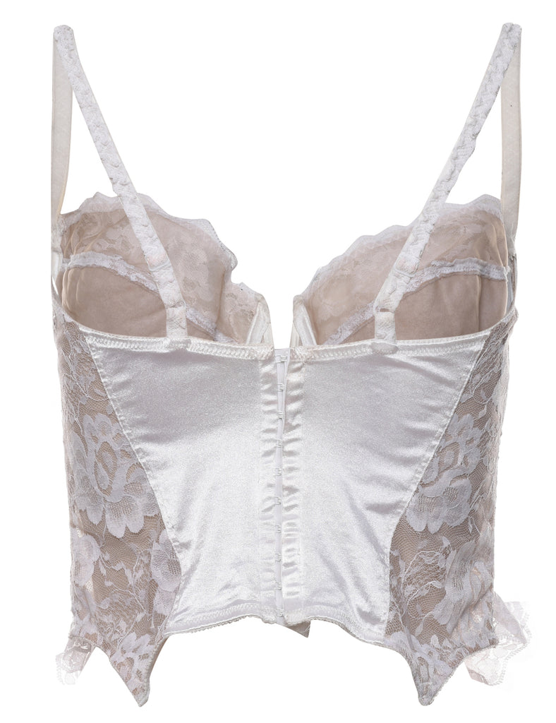 White Lace Bustier - S