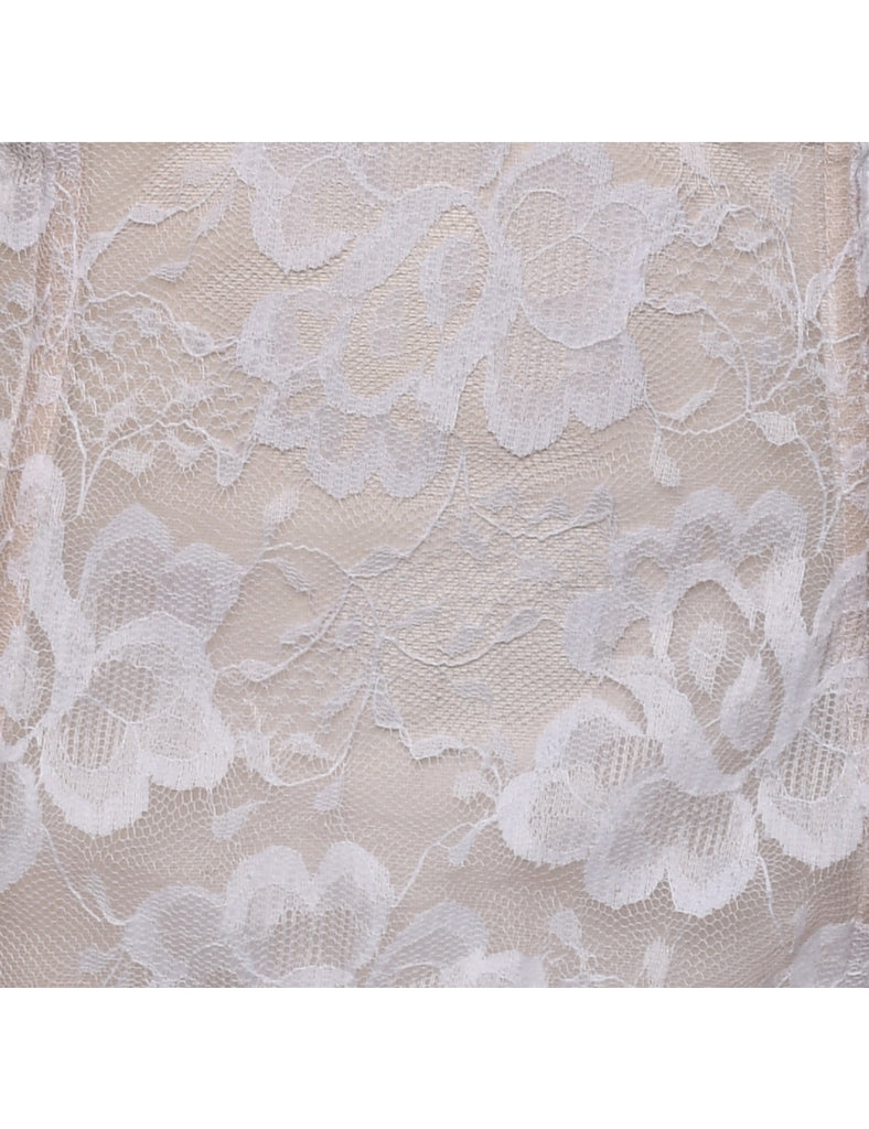 White Lace Bustier - S