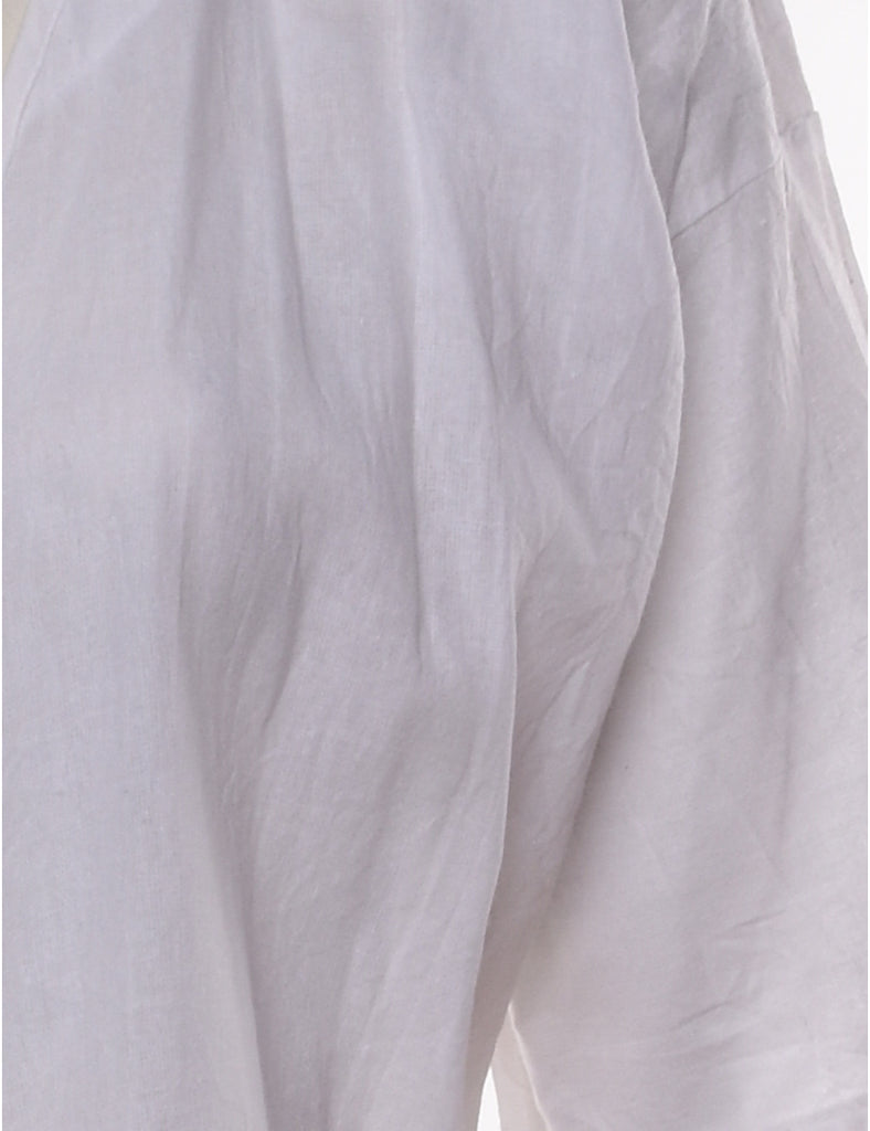 White Midi Length Kimono - L