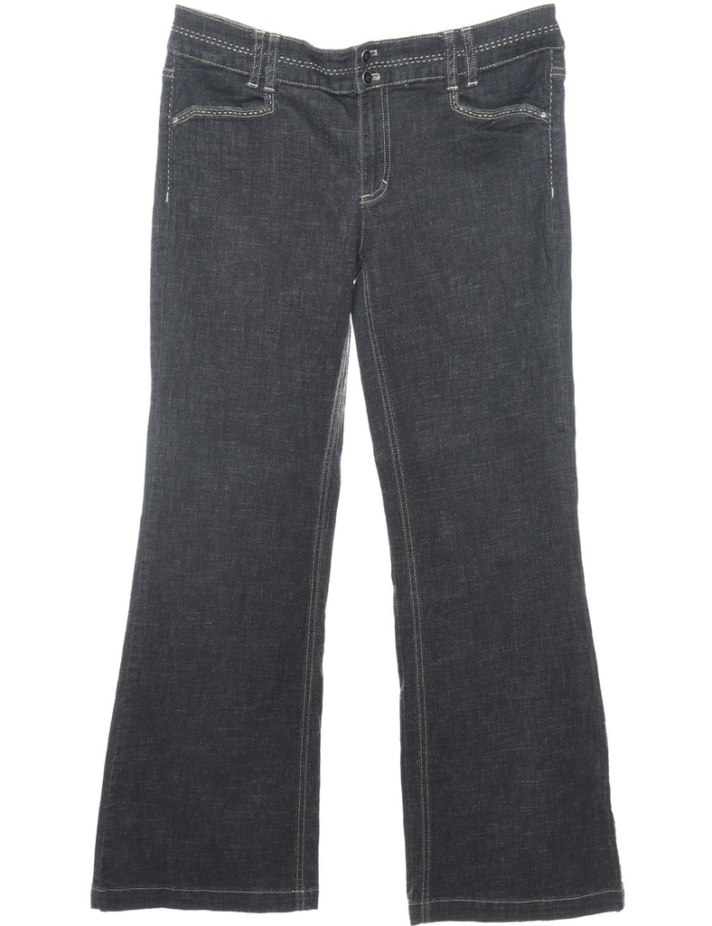 Wide-leg Black Jeans - W32 L30