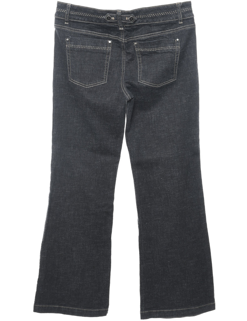 Wide-leg Black Jeans - W32 L30