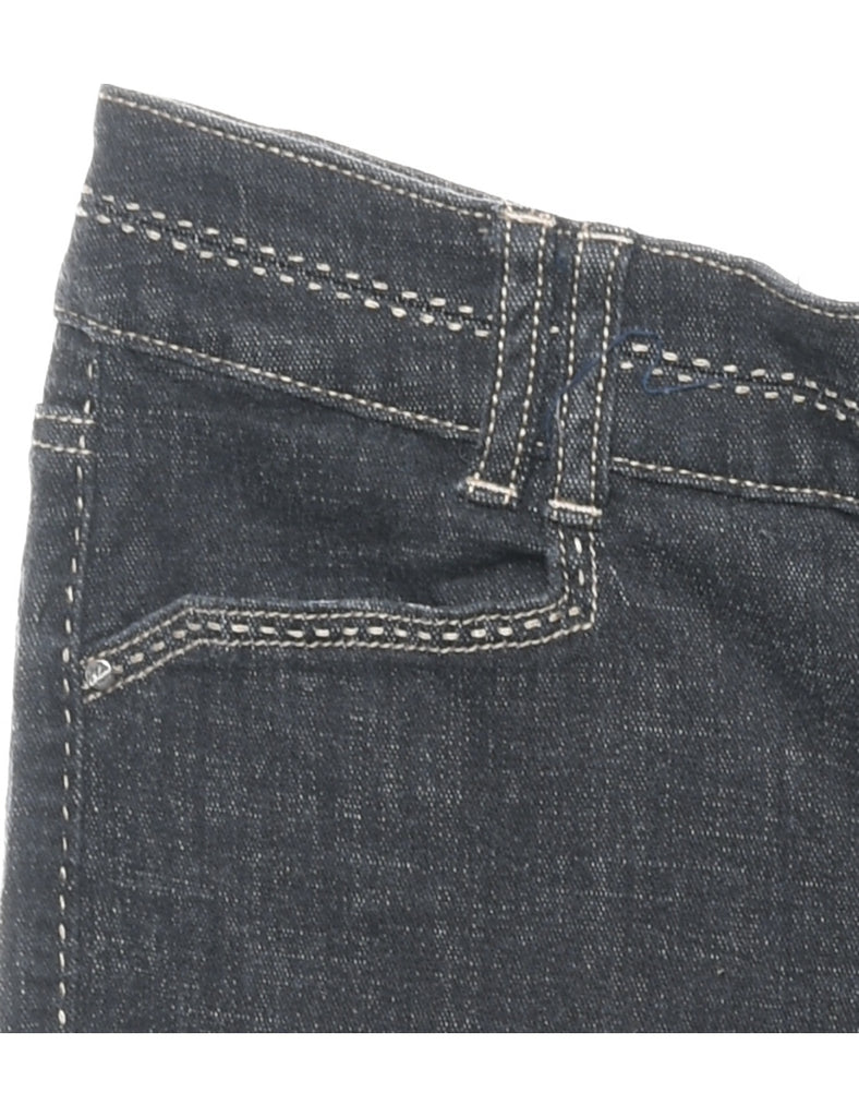 Wide-leg Black Jeans - W32 L30