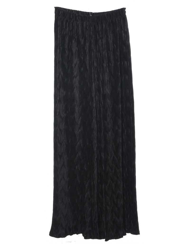 Wide Leg Black Trousers - W34 L28