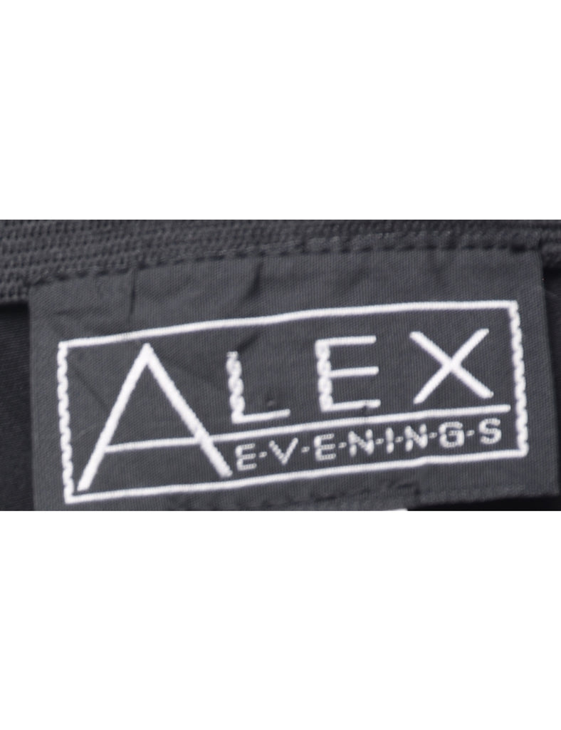 Wide Leg Black Trousers - W36 L30