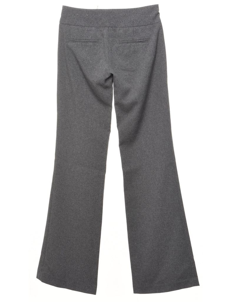 Wide Leg Grey Y2K Trousers - W26 L34