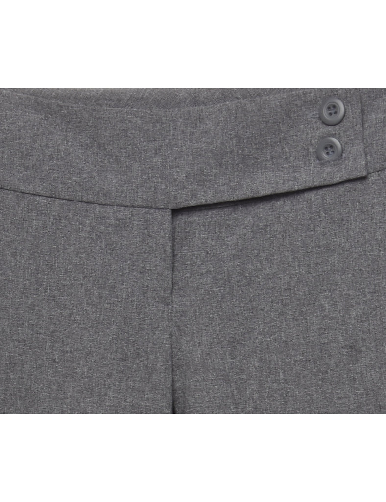 Wide Leg Grey Y2K Trousers - W26 L34