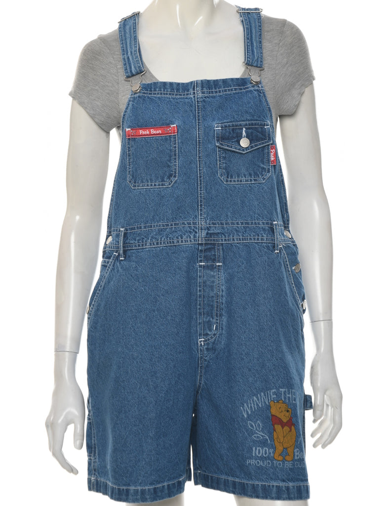 Winnie The Pooh Cropped Dungarees - W37 L5