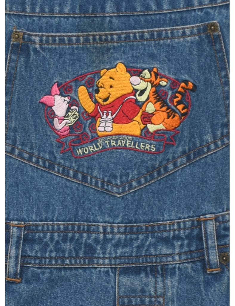 Winnie The Pooh Cropped Dungarees - W30 L5