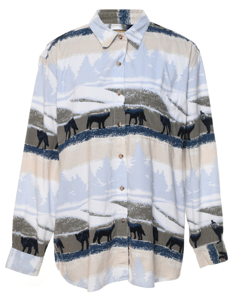 Wolf Landscape Design Shirt - XL
