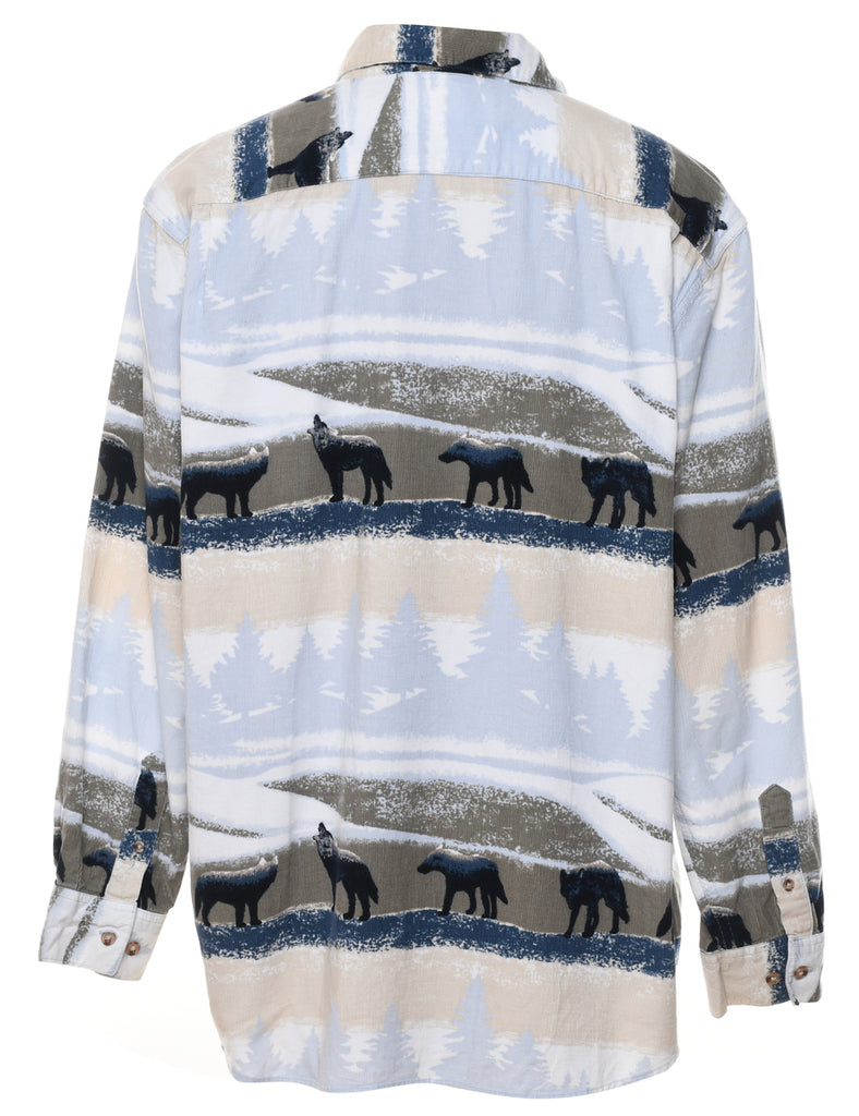 Wolf Landscape Design Shirt - XL