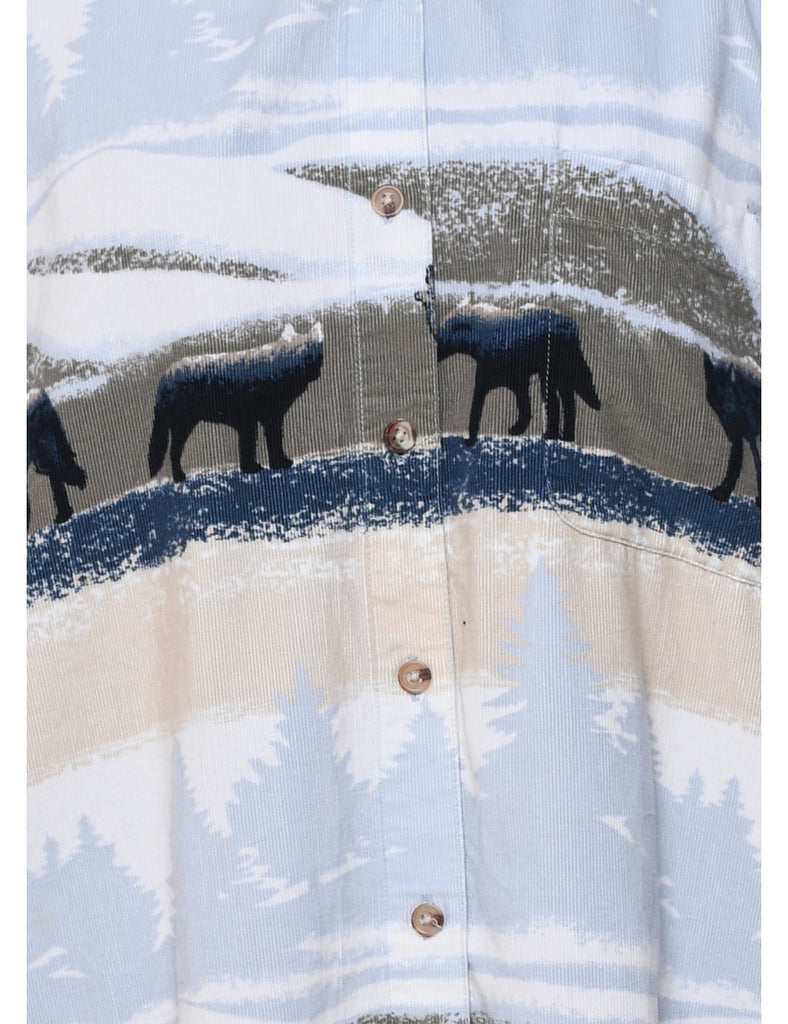 Wolf Landscape Design Shirt - XL