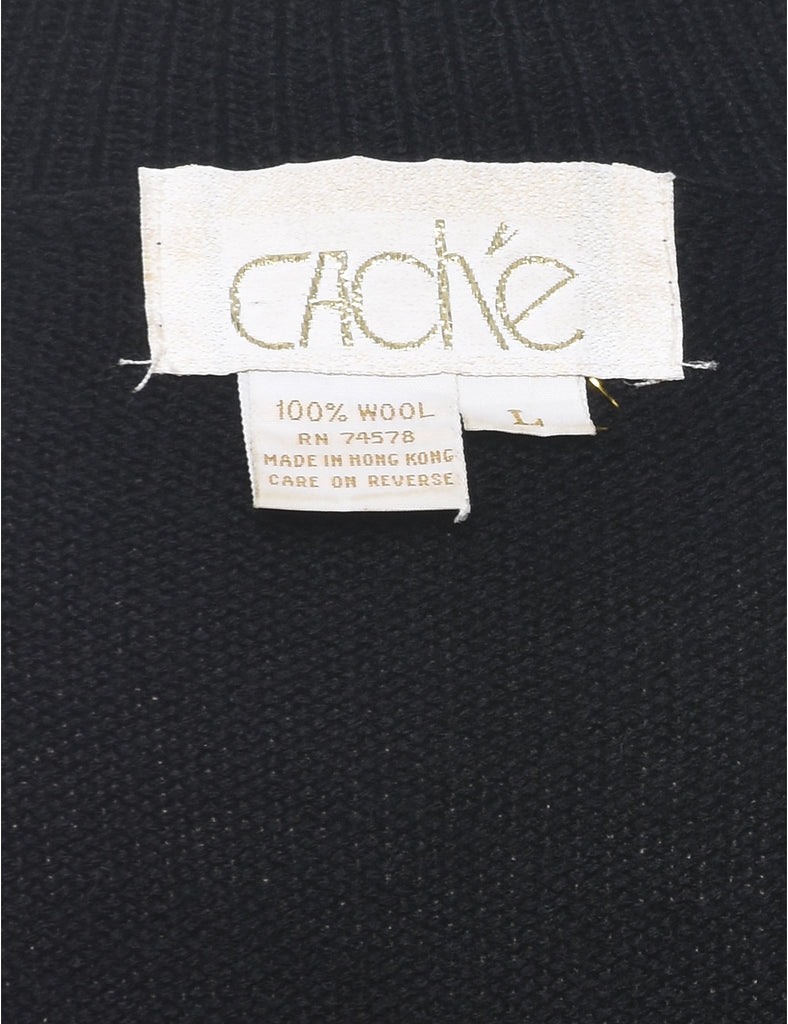 Wool Beaded Jumper - L