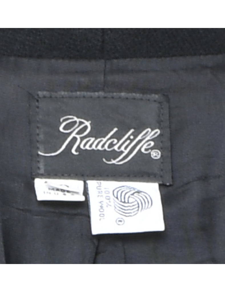 Wool Button Front Blazer - M