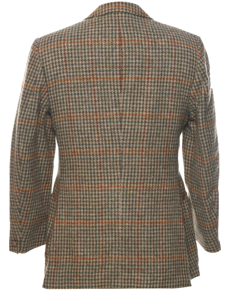 Wool Checked Blazer - M