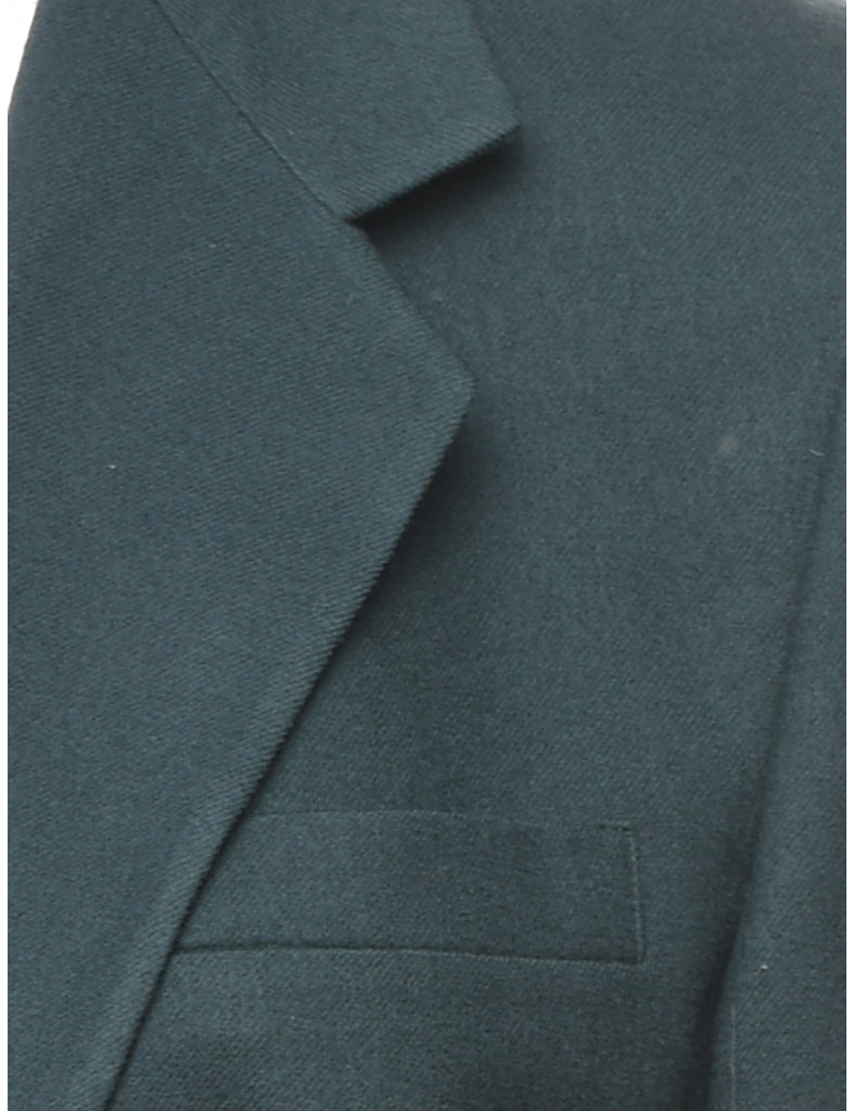 Wool Dark Green Blazer - M