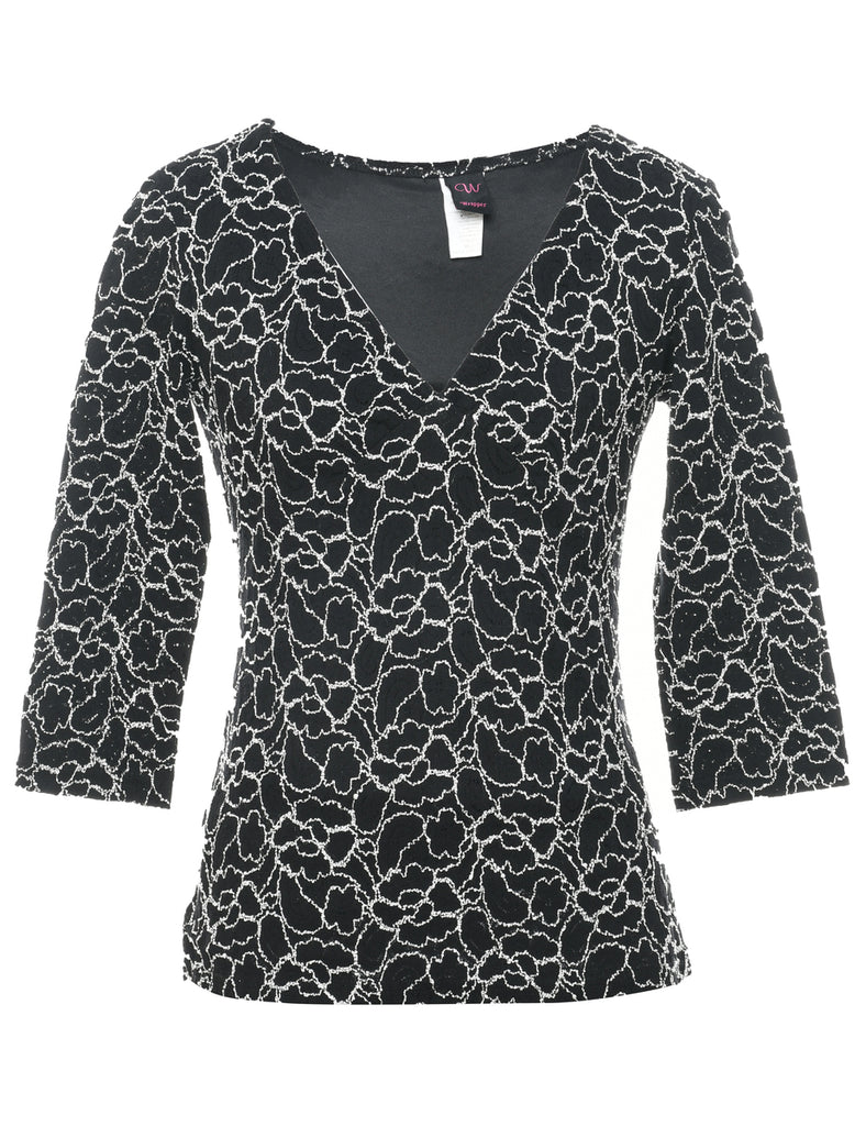 Wrapper Printed Top - M