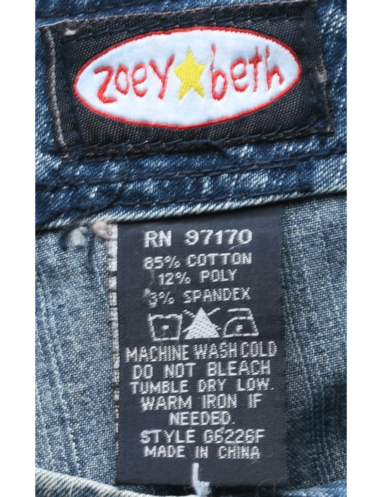 Y2K A-Line Denim Skirt - L