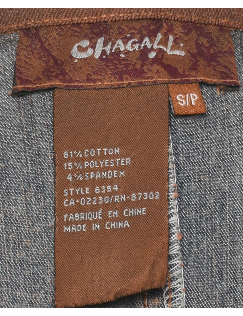 Y2K Beaded Denim Jacket - S