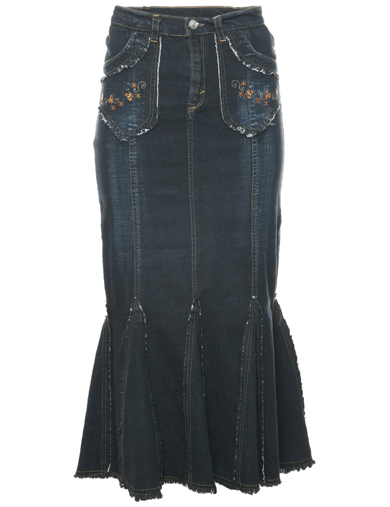 Y2K Indigo Denim Skirt - S