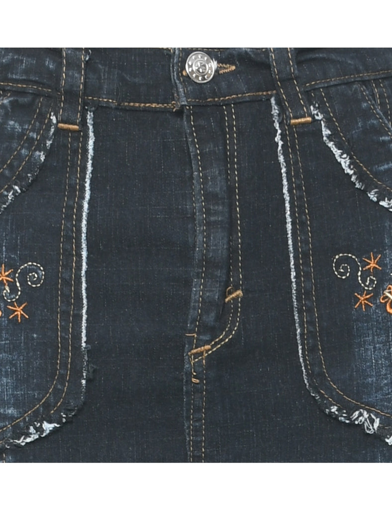Y2K Indigo Denim Skirt - S
