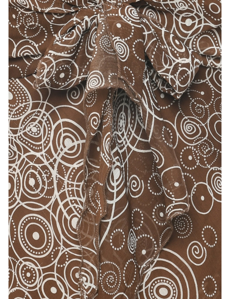 Y2K Patterned Printed Top - S