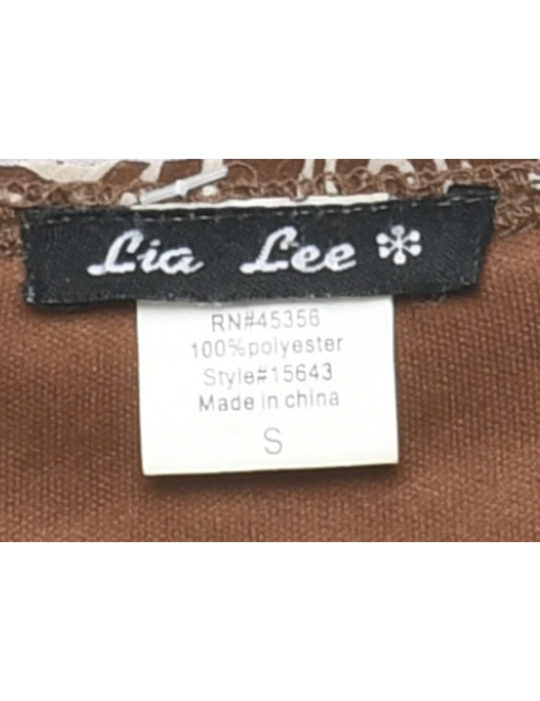 Y2K Patterned Printed Top - S