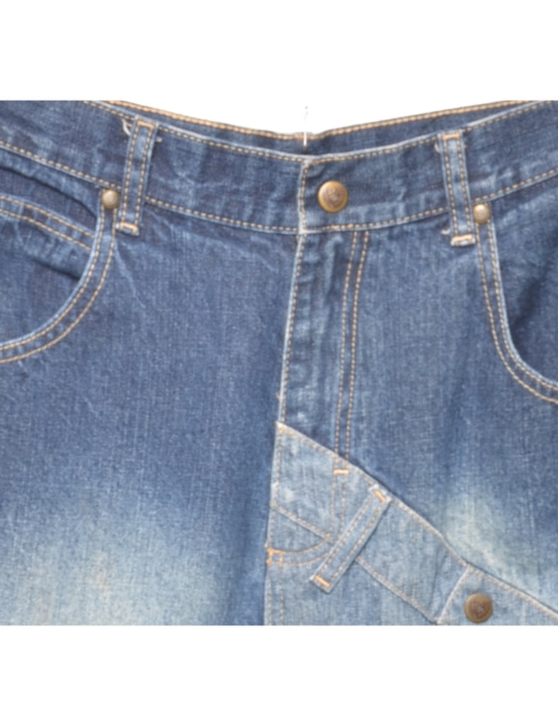 Y2K Roca Wear Patchwork Baggy Jeans - W26 L28